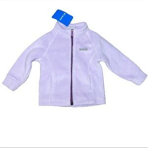 Columbia Infant Purple Fleece Full Zip Jacket Girls 12-18 Months NWT Berrey